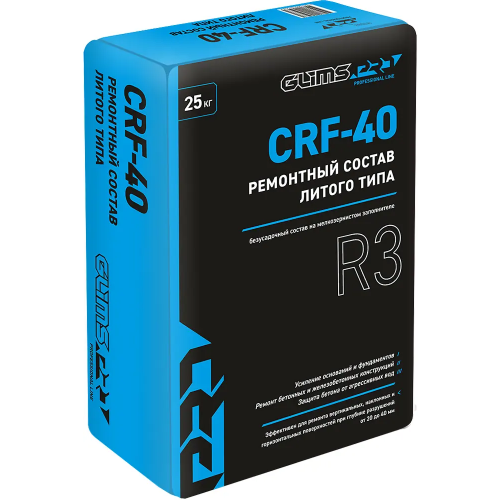 Ремонтный состав литого типа Глимс Pro CRF 40 25 кг