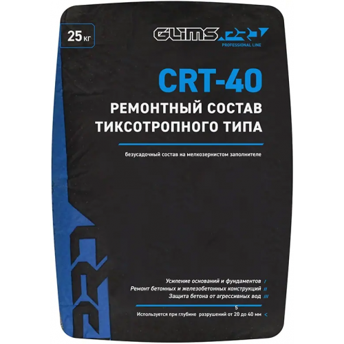 Ремонтный состав тиксотропного типа Глимс Pro CRT 40 25 кг