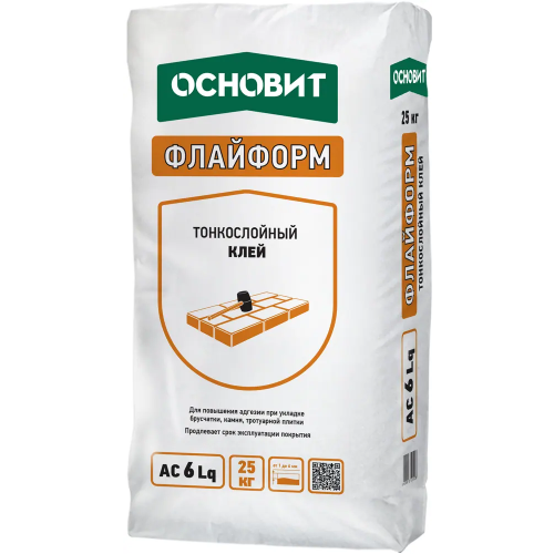 Тонкослойный клей Основит Флайформ AC 6 LQ 25 кг