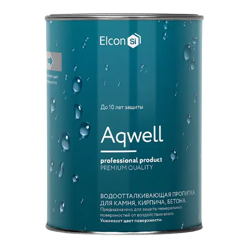 Водоотталкивающая пропитка для камня, кирпича и бетона Elcon Aqwell 900 мл