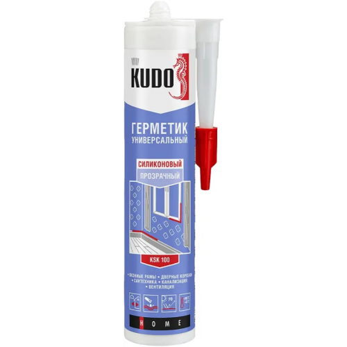 Герметик силиконовый универсальный Kudo Home 280 мл бесцветный