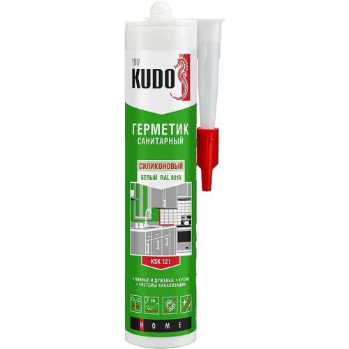 Герметик санитарный силиконовый Kudo Home 280 мл белый