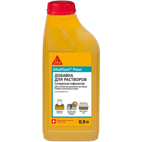 Добавка для растворов суперпластификатор Sika plast Floor 1 л