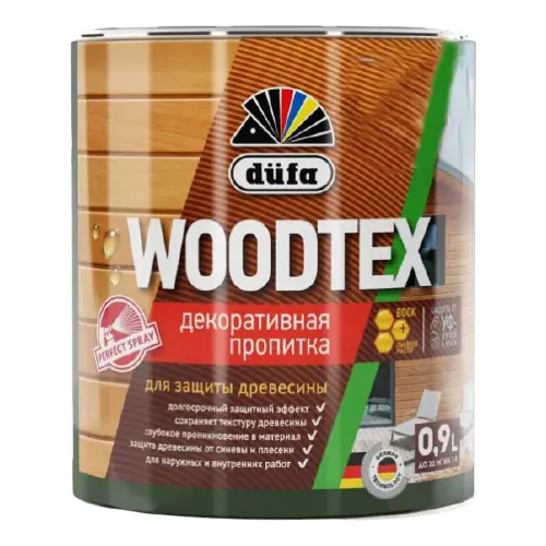 Декоративная пропитка для защиты древесины Dufa Woodtex 900 мл венге