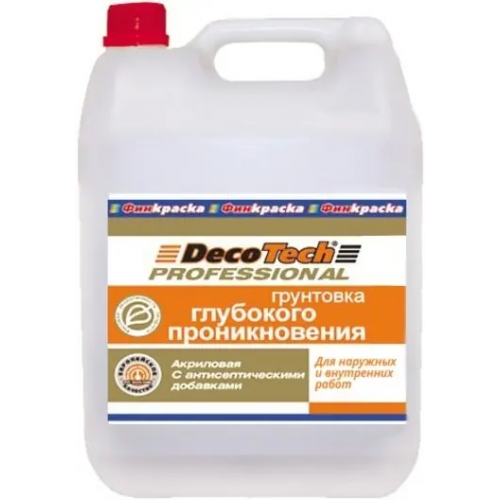 Грунтовка глубокого проникновения акриловая Decotech Professional 10 л