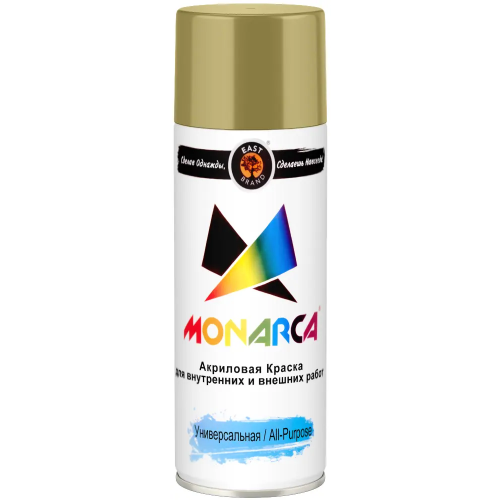 Акриловая краска аэрозольная универсальная East Brand Monarca 520 мл светлая слоновая кость RAL 1015 глянцевая