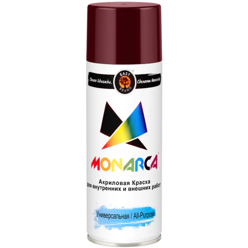 Акриловая краска аэрозольная универсальная East Brand Monarca 520 мл RAL 3005 глянцевая