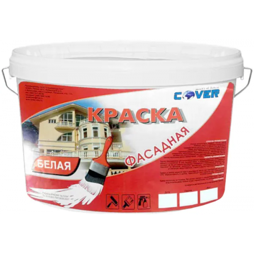 Краска фасадная универсальная Cover Color 5 кг белая