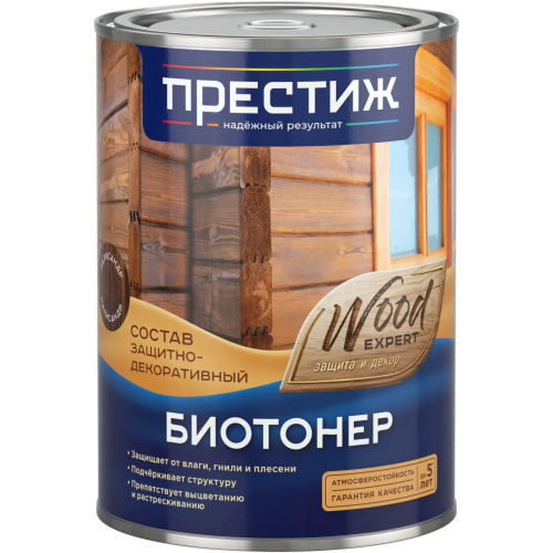 Состав защитно декоративный Престиж Wood Expert Биотонер 900 мл красное дерево