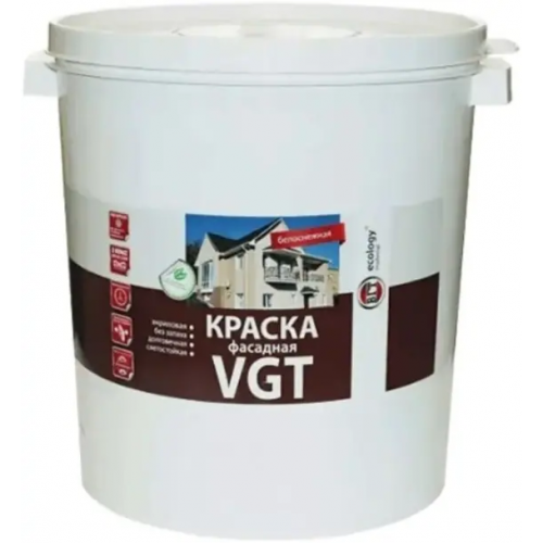 Краска акриловая фасадная ВГТ ВД АК 1180 45 кг белоснежная
