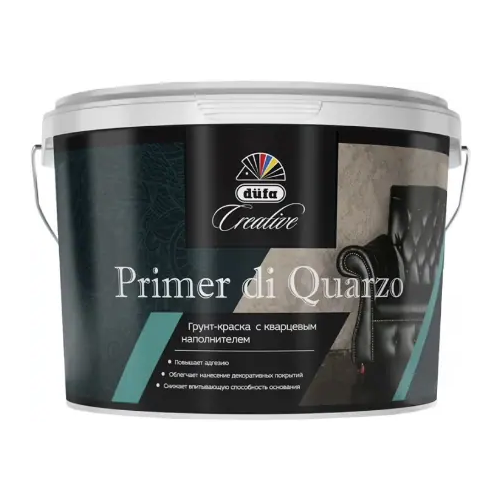 Грунт краска с кварцевым наполнителем Dufa Creative Primer Di Quarzo 5 л