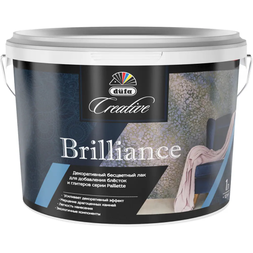 Декоративный лак для добавления блесток и глиттеров Dufa Creative Brilliance 1 л