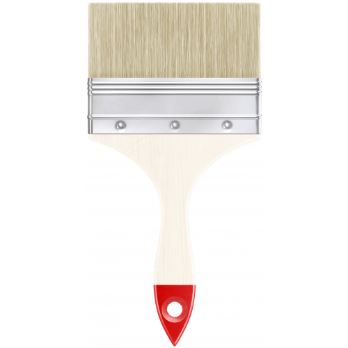Кисть флейцевая Color Expert 75 мм натуральная щетина/дерево лакированное