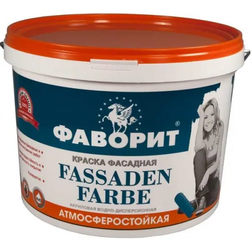 Краска фасадная акриловая водно дисперсионная Фаворит ВД АК 11 Ф 1 Fassaden Farbe 15 кг супербелая
