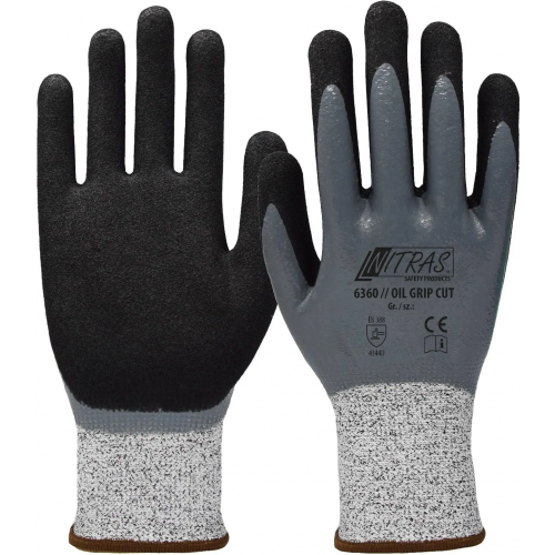 Перчатки Nitras Oil Grip Cut 8