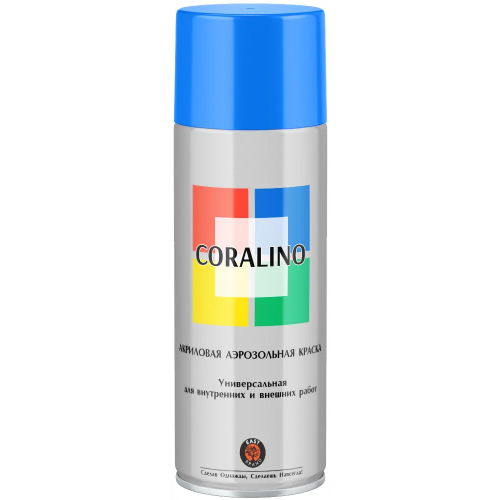Акриловая аэрозольная краска универсальная East Brand Coralino 520 мл сигнальный синий RAL 5005 глянцевая