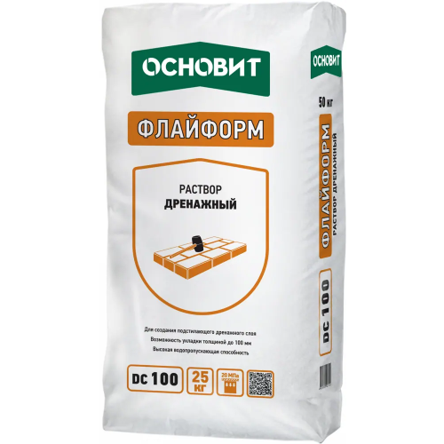 Раствор дренажный Основит Флайформ DC 100 25 кг