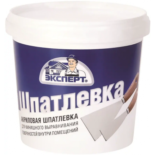Универсальная финишная акриловая шпатлевка Эксперт 16 кг