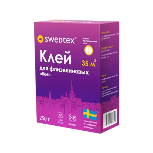 Клей для флизелиновых обоев Swedtex Флизелин 250 г
