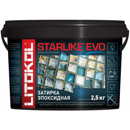 Затирка эпоксидная Литокол Starlike Evo 2.5 кг S.215 коричневая