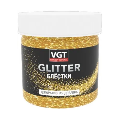 Блестки декоративная добавка ВГТ Glitter 50 г золото