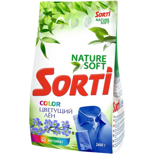 Стиральный порошок Sorti Color Цветущий Лен 2.4 кг