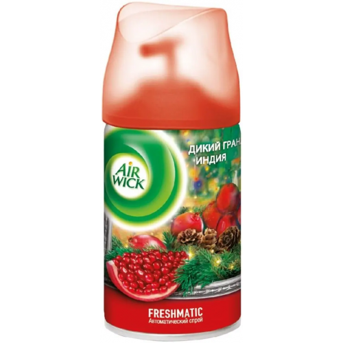 Сменный баллон к автоматическому освежителю воздуха Air Wick Freshmatic Дикий Гранат Индия 250 мл