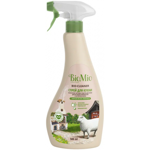 Спрей для кухни Biomio Bio Cleaner с Эфирным Маслом Лемонграсса 500 мл