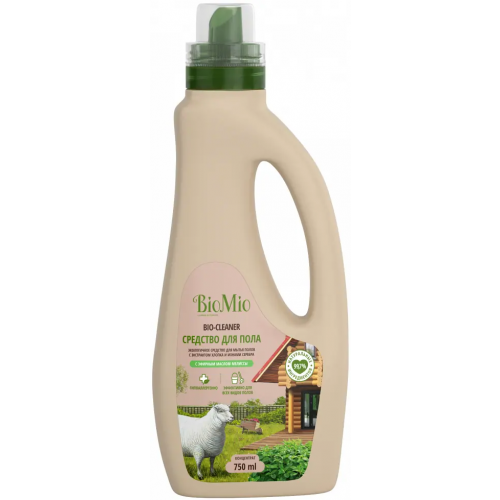 Средство для пола концентрат Biomio Bio Cleaner с Эфирным Маслом Мелиссы 750 мл
