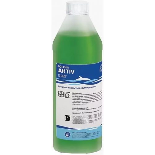 Средство для мытья посуды вручную Dolphin Aktiv D 027 1 л