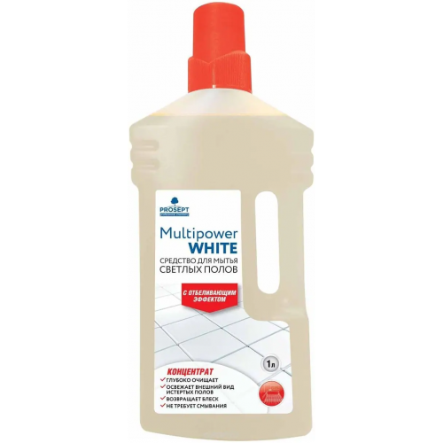 Концентрат для мытья светлых полов Просепт Professional Multipower White 1 л
