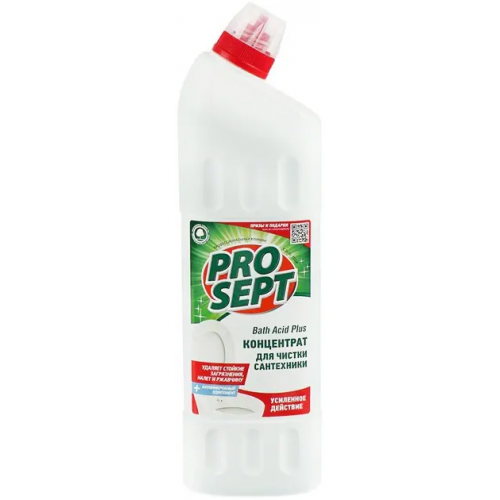 Усиленное средство для ухода за сантехникой Просепт Professional Bath Acid Plus 1 л