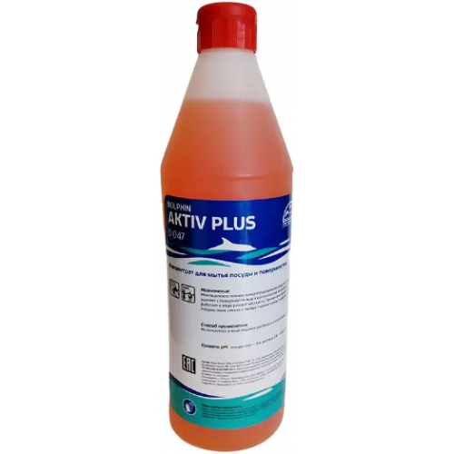 Средство для ручного мытья посуды концентрат Dolphin Aktiv Plus D 047 1 л