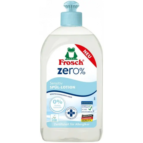 Бальзам для мытья посуды Frosch Zero 0% Sensitive 500 мл
