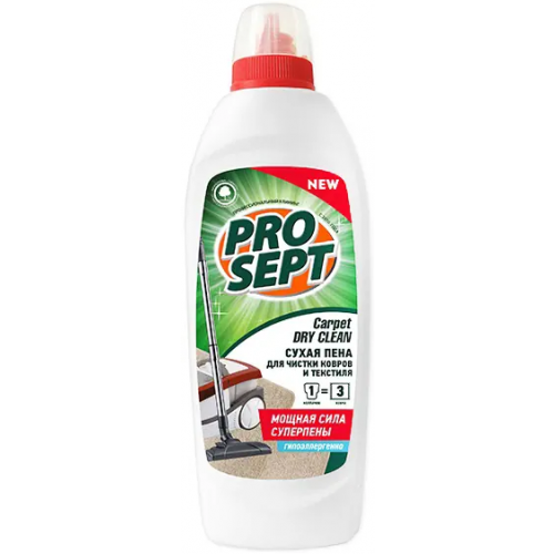 Сухая пена для чистки ковров и текстиля Просепт Professional Carpet Dry Clean 500 мл