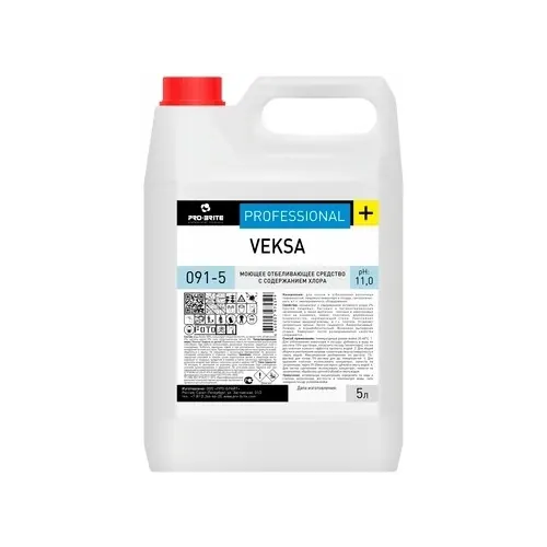 Моющее отбеливающее средство с содержанием хлора Pro-Brite Veksa 5 л