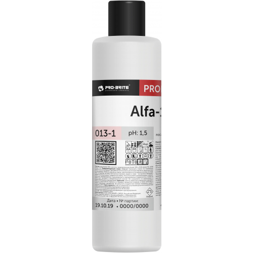 Концентрат для уборки после строительства и уборки Pro-Brite Alfa 19 1 л