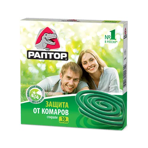 Спирали от комаров Раптор 10 спиралей