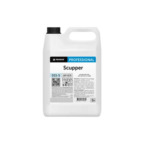 Усиленный гель для прочистки труб Pro-Brite Scupper 5 л