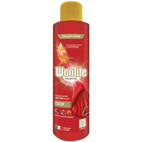 Гель для стирки цветных вещей Woolite Premium Color 900 мл