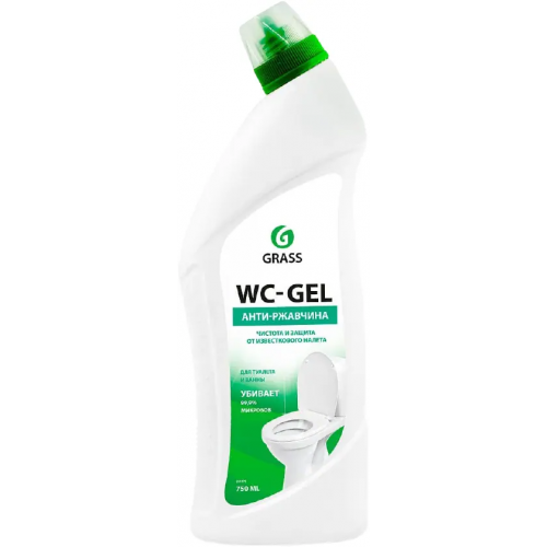 Средство для чистки сантехники Grass WC Gel Антиржавчина 750 мл