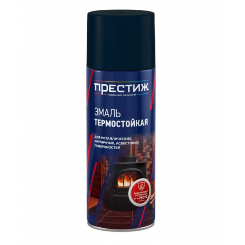 Эмаль термостойкая Престиж 425 мл черная