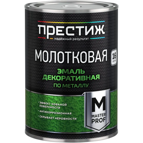 Эмаль декоративная по металлу Престиж Master Prof Молотковая 800 мл античная медь