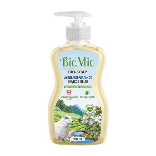Мыло жидкое антибактериальное Biomio Bio Soap c Эфирным Маслом Чайного Дерева 300 мл