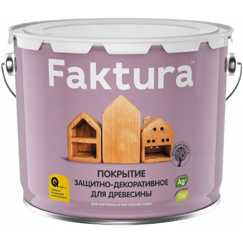 Покрытие защитно декоративное для древесины Faktura 9 л сосна