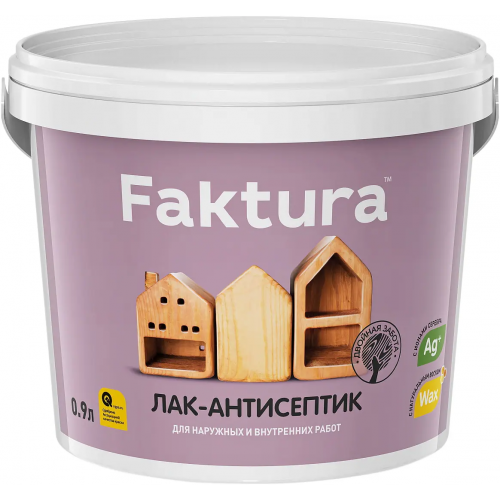 Лак антисептик Faktura 900 мл беленый дуб