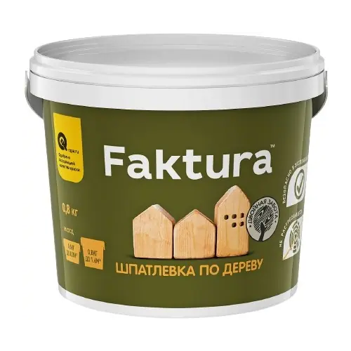 Шпатлевка по дереву Faktura 800 мл белая