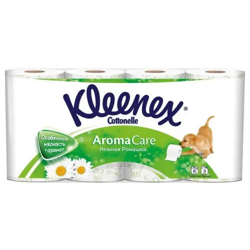 Бумага туалетная Kleenex Aroma Care Нежная Ромашка 8 рулонов в упаковке