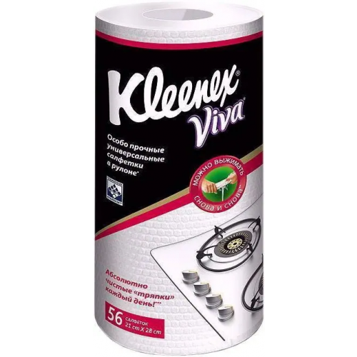 Салфетки особо прочные универсальные Kleenex Viva 56 салфеток