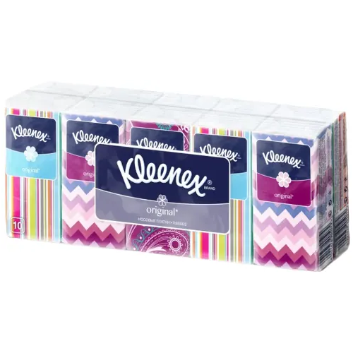 Платочки носовые Kleenex Original 10 пачек * 10 платочков в пачке